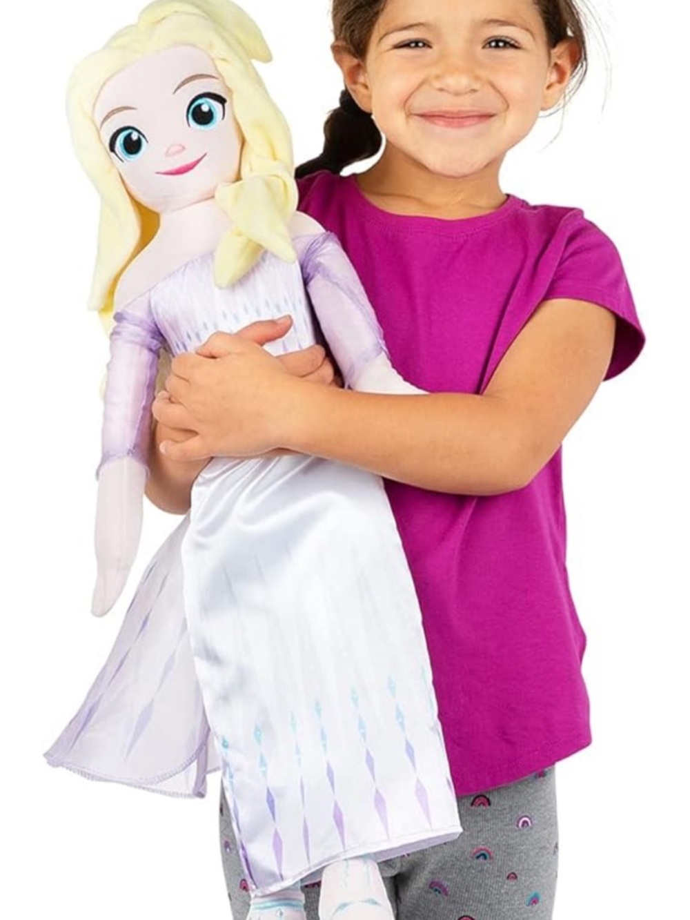 Elsa Plush Princess Doll - Lavender & White